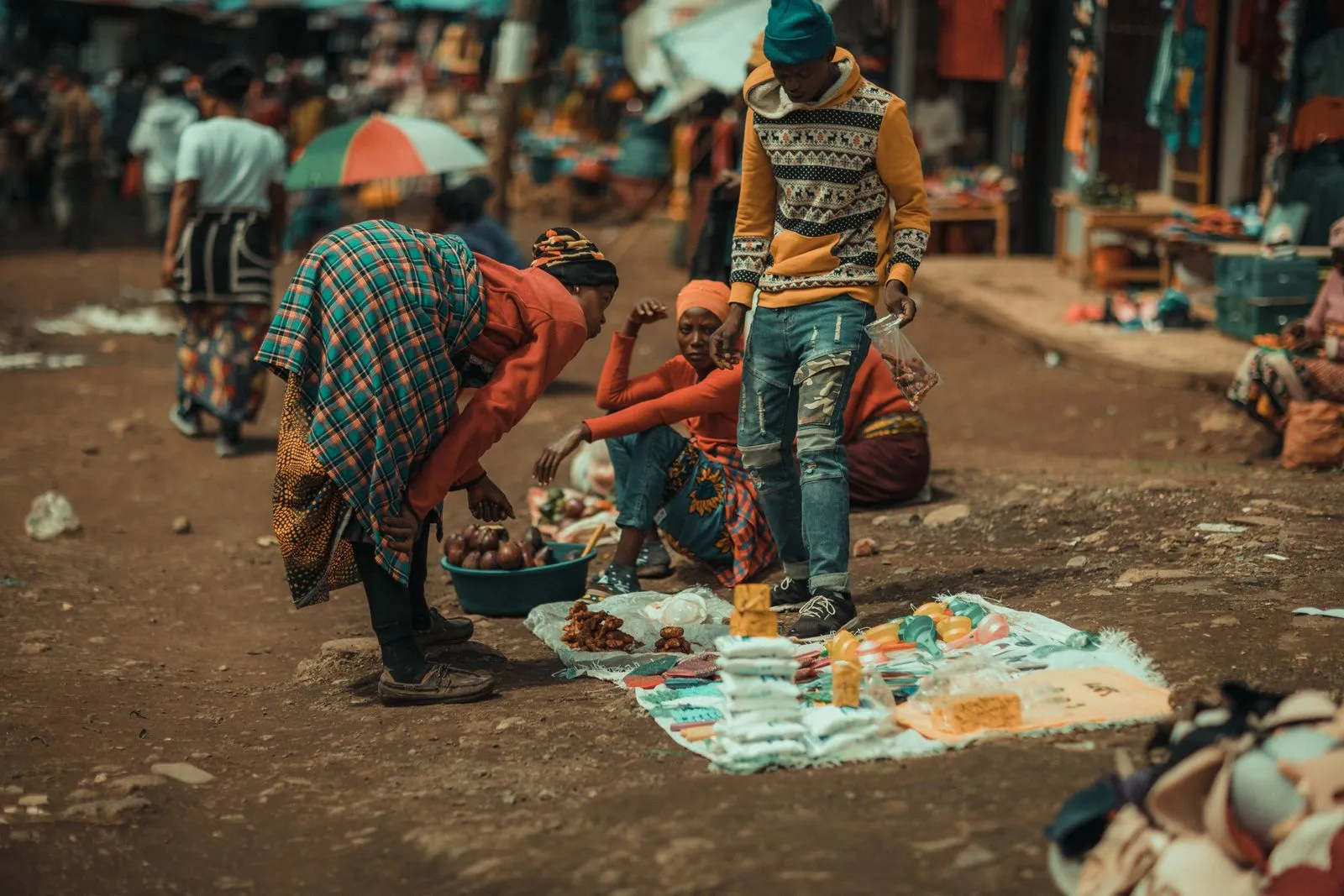 Photo de Marché de Treichville, Marché à Treichville, Abidjan.