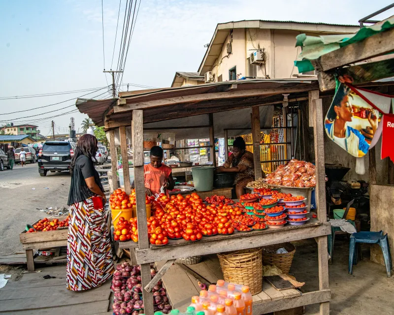 Photo de Marché de Treichville, Marché à Treichville, Abidjan.